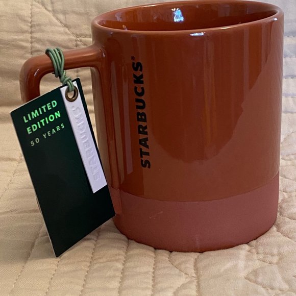 Mermaid Spring 2021 Starbucks 50th Anniversary Mug Terra Cotta Ceramic 12 Oz Mug - Picture 15 of 15